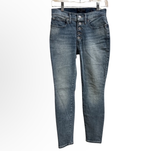 Lucky Brand Jeans Bridgette high rise skinny 2 ankle button fly NEW baddie denim - Picture 1 of 6